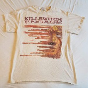 tan Killswitch Engage Tour metal band shirt size M